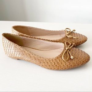 ASOS tan ballet flats NWOT